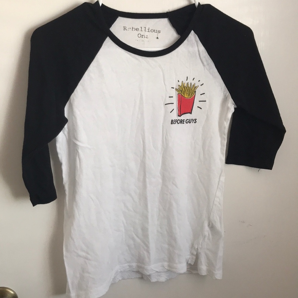 Rebellious One Graphic Baseball Tee